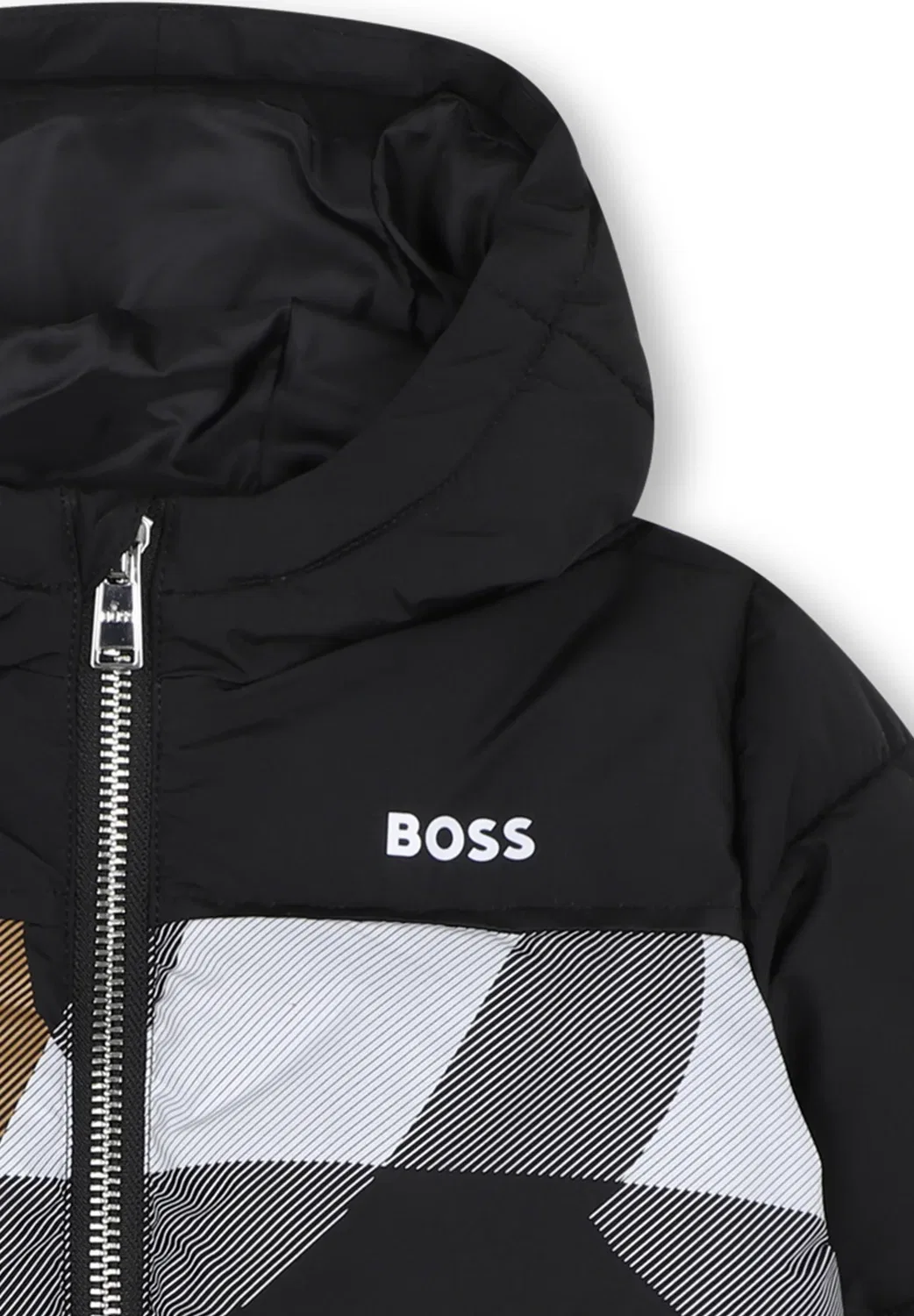 Пуховая куртка для малышей и младенцев - зимняя куртка Boss Kidswear, Black — фото 3