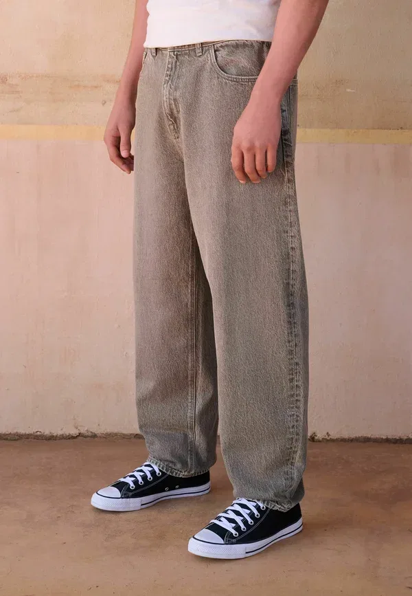 Джинсы деним Barrel fit Next sand washed