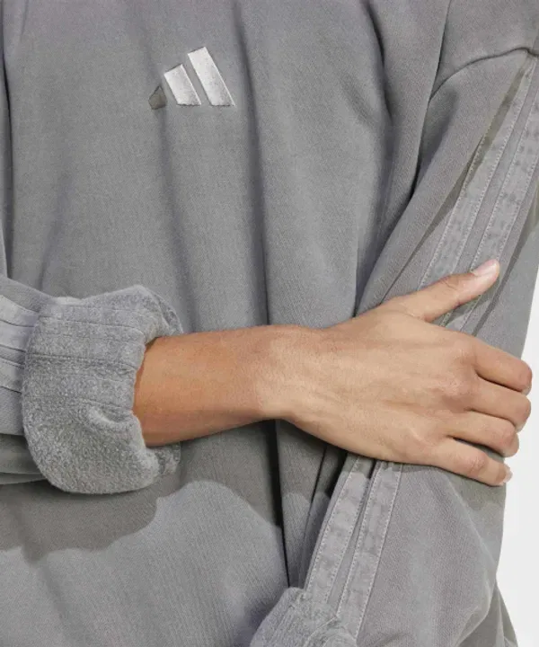 Худи с эффектом выцветания, Adidas, черный — фото 4