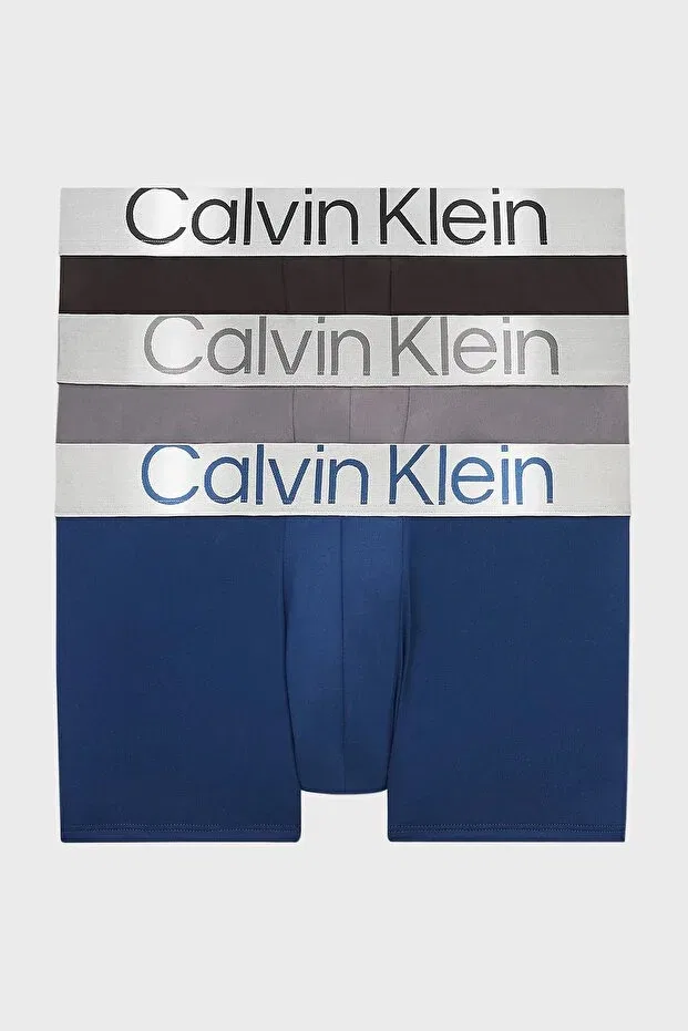 Мужские трусы-слипы с низкой посадкой Calvin Klein, Blue-Grey-Black