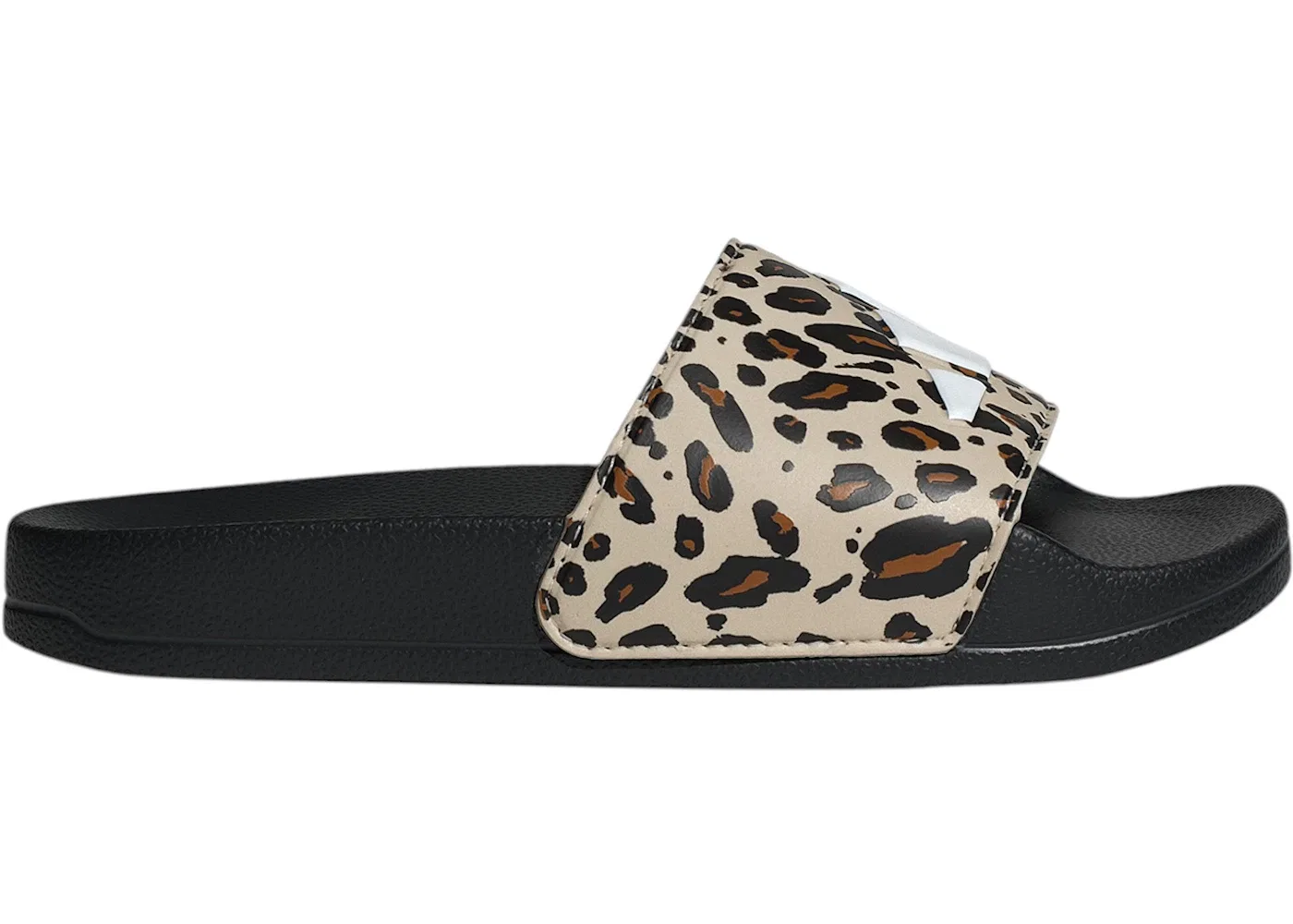 Детские шлепанцы с принтом Adidas Adilette Shower Logo Sandals, Crystal Linen/Core White/Core Black