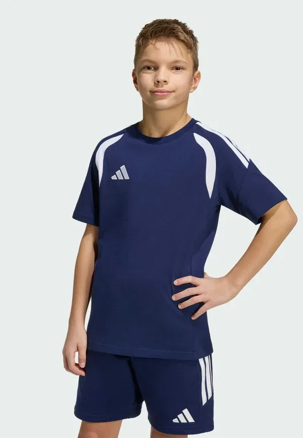 Футболка унисекс Tiro League 26 - спортивная футболка Adidas Performance, белый/темно-синий