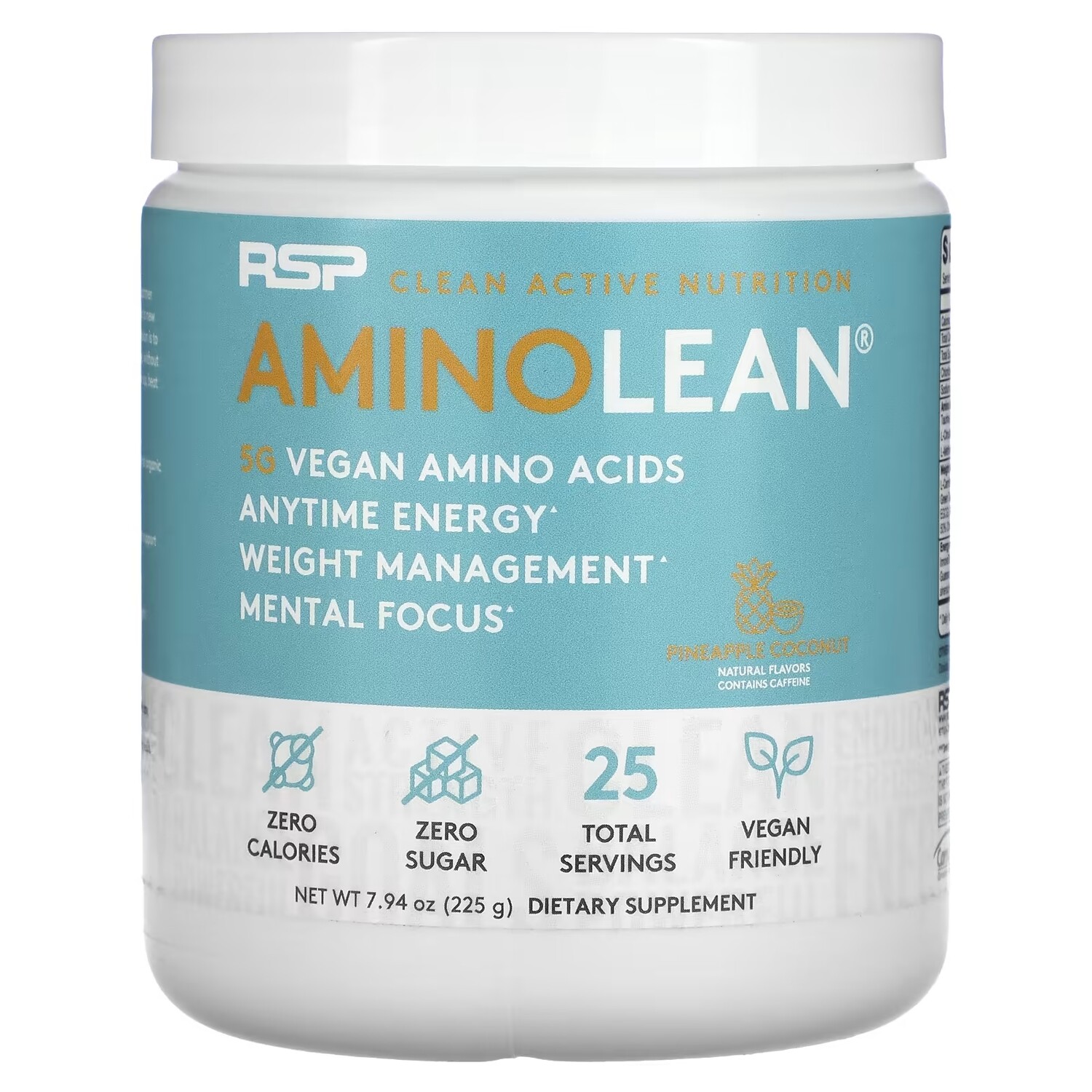 

Основные Веганские Аминокислоты RSP Nutrition со вкусом ананаса и кокоса, 225 г