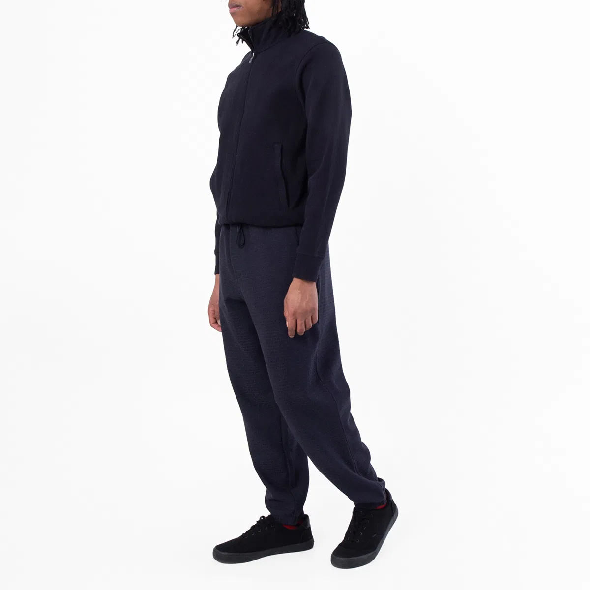 Джоггеры с жаккардовым логотипом из лиоцелла Emporio Armani, Iconico 0920 Blu Navy Ea — фото 4