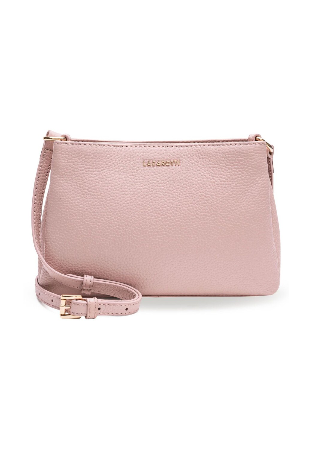 

Сумка через плечо Bologna Leather из кожи 23 см LAZAROTTI, розовый