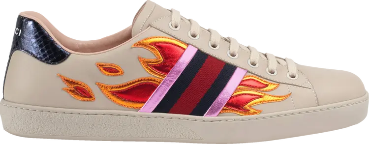 

Кроссовки Gucci Ace Flames, тан