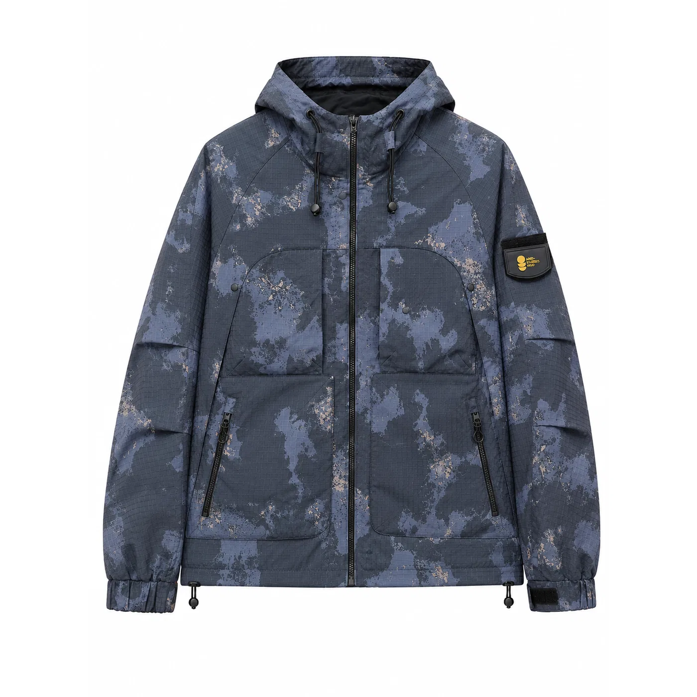 Детская куртка с капюшоном, прямой крой, JEEP SPIRIT, Dark Blue