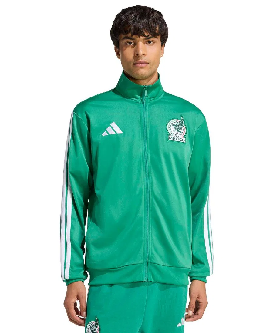 Мужская трикот-куртка с воротником-стойкой Mexico Soccer adidas, Green