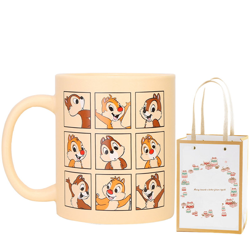 Кружка Strawberry Bear Disney, 360 мл, Chip 'N Dale + подарочный пакет