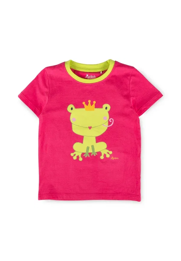 Комплект пижамы короткой из хлопка, модель Shorty pyjama set, Sigikid, pink/schwarz/weiß gestreift, розовый — фото 2