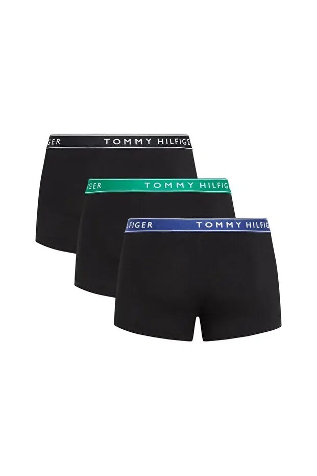 Мужской комплект боксеров хлопковый Tommy Hilfiger, Wdge Blu/Olymp Grn/Blk — фото 2