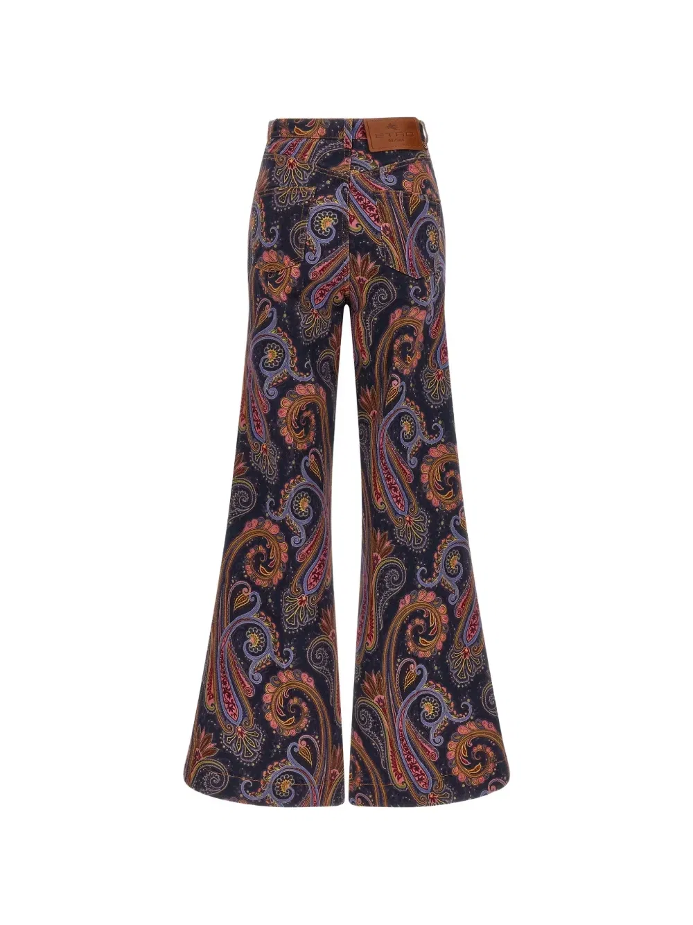 Расклешенные джинсы с принтом пейсли Etro, синий — фото 2