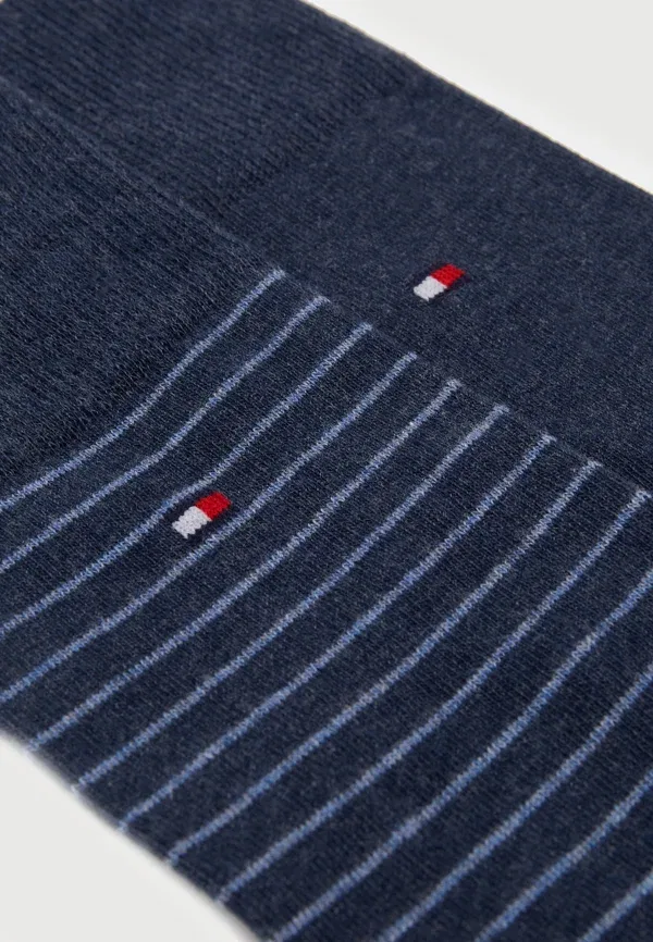 Носки 2 шт, дышащие, Stripe sock 2 pack, Tommy Hilfiger, синий — фото 2