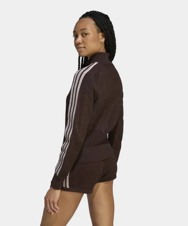 Вязаная кофта Firebird Track Top, Adidas, Аура кофе — фото 2