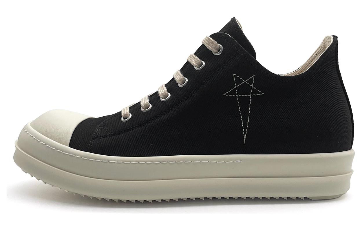 Rick Owens DRKSHDW Низкие женские скейтбордные туфли черного цвета