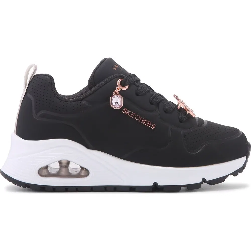 Детские кроссовки Street Uno Skechers, Black/Rose Gold — фото 2