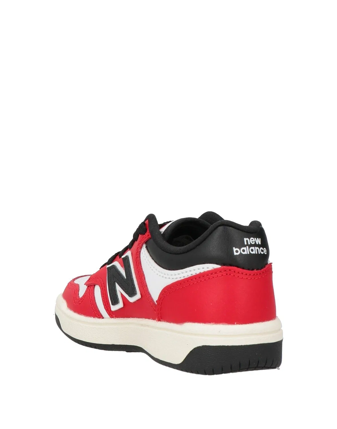 Детские кроссовки для девочек кожаные New Balance, красный — фото 3