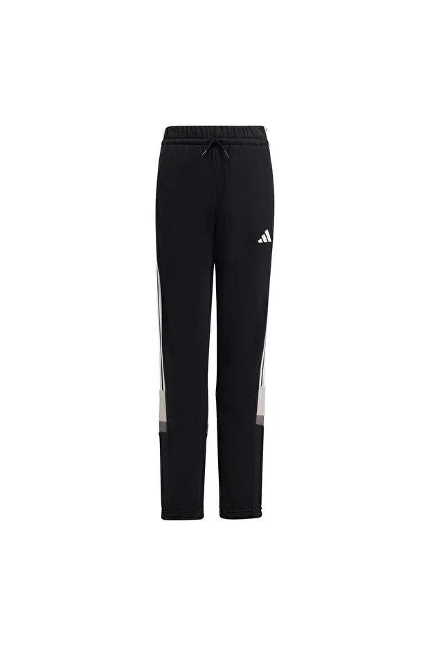 Детские спортивные штаны для девочек с принтом Tiberio 3-Stripes Fleece Adidas, Black White