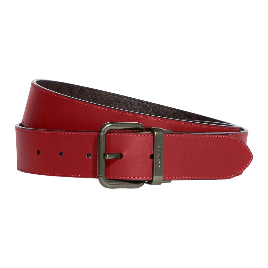

Ремень Coach Outlet Roller Buckle Cut To Size Reversible, красный