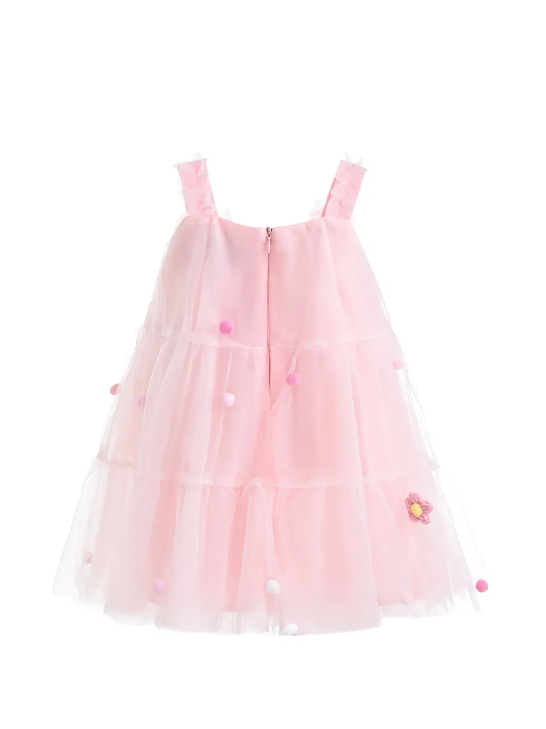 Платье Suvanna из тюля с помпонами Mimi Tutu, розовый — фото 2