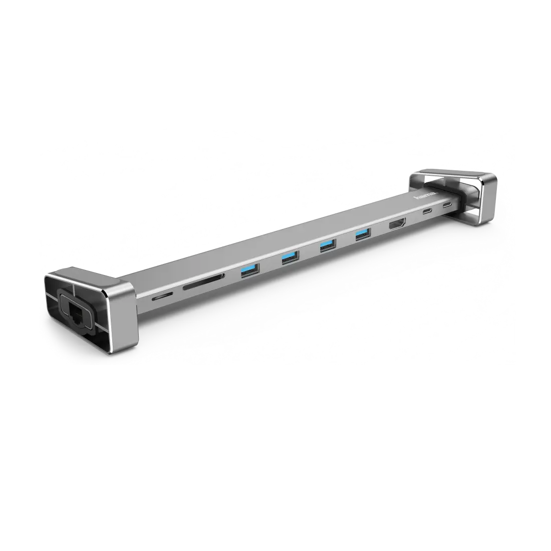 

Док-станция Hama 9-in-1 USB Type-C, серый