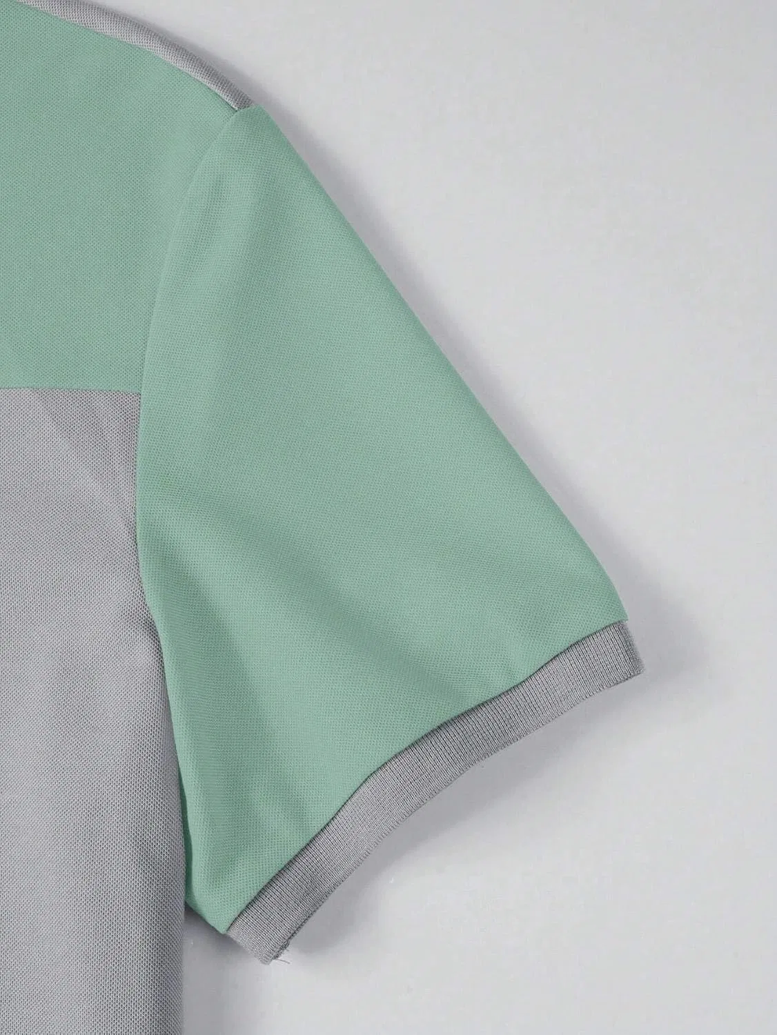Мужская повседневная футболка с цветовыми блоками, Multicolor — фото 4