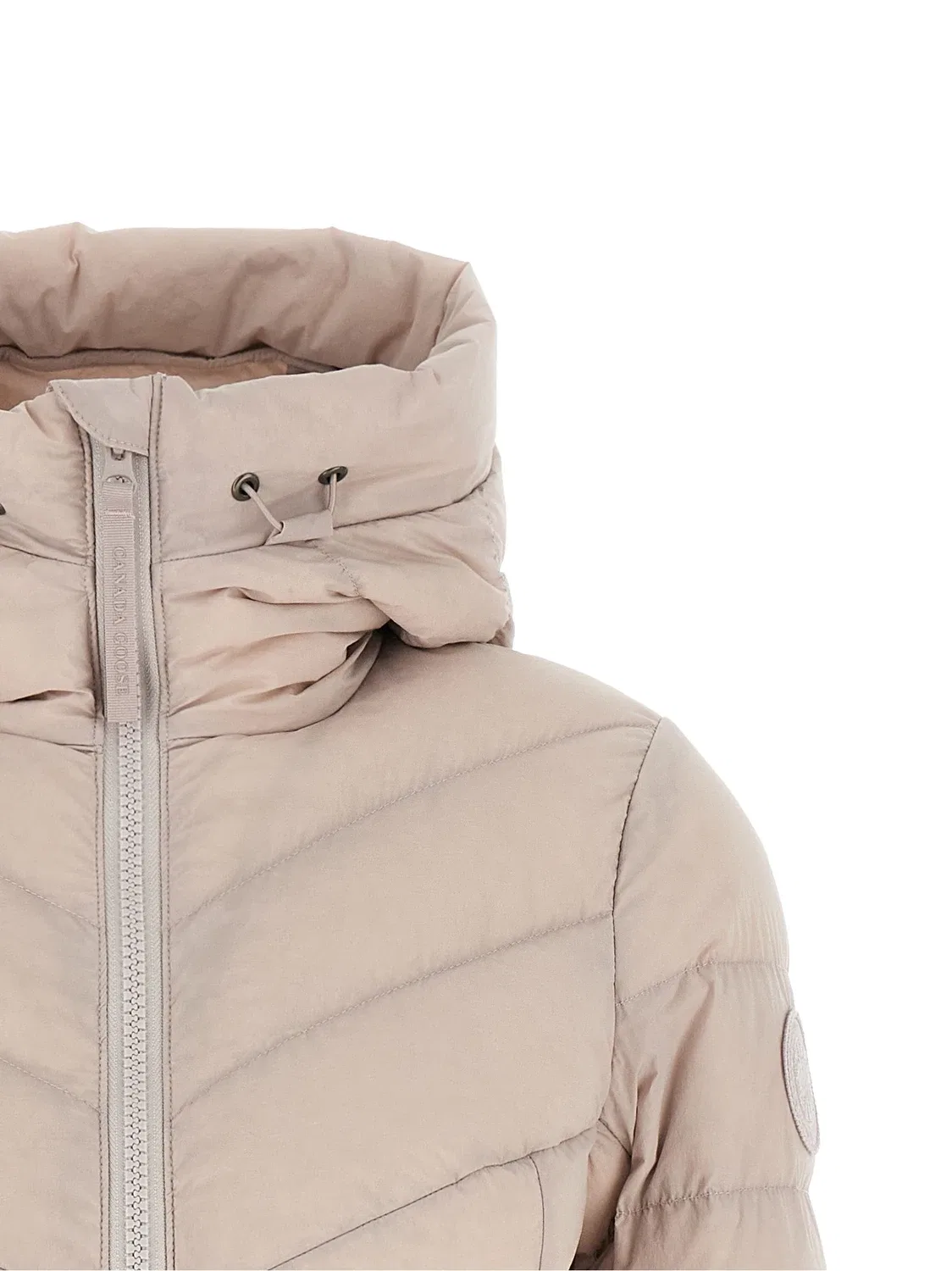 Стеганая пуховая куртка "Клер" Canada Goose, бежевый — фото 3