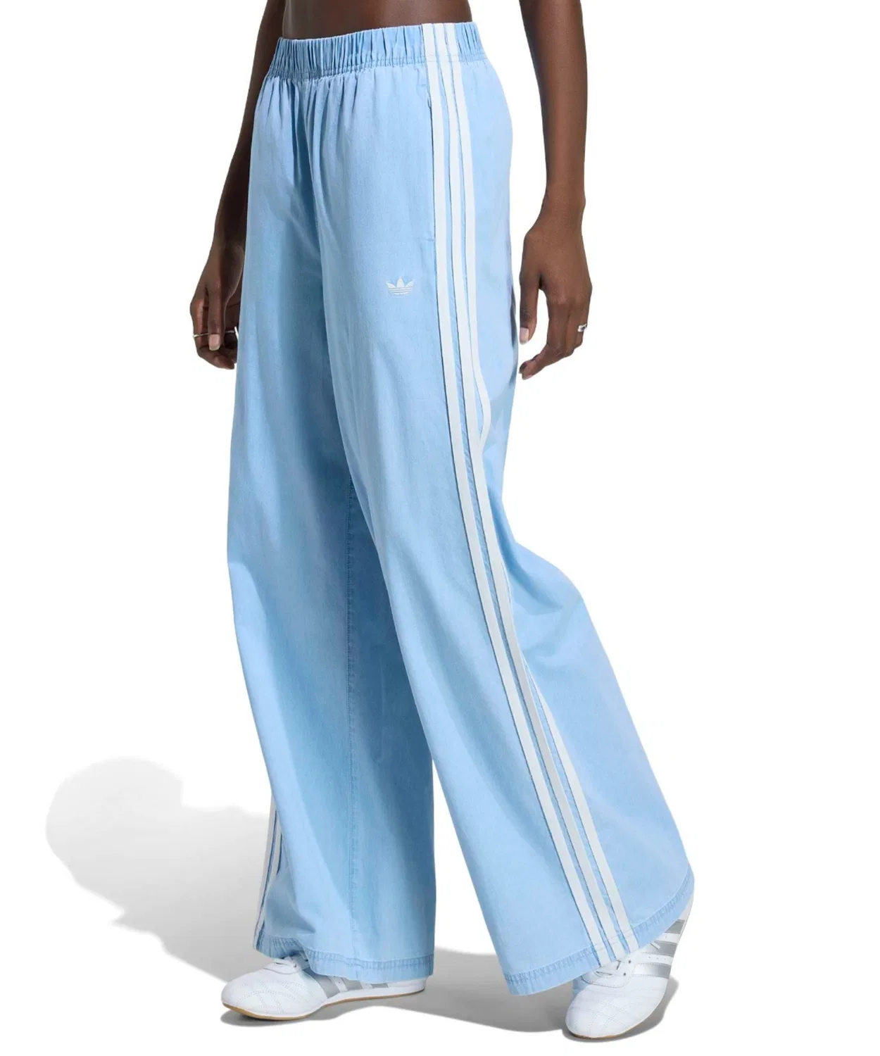Женские джинсы свободного кроя с широкими штанинами Summer Glow Denim Wide Leg Adidas, Light Blue