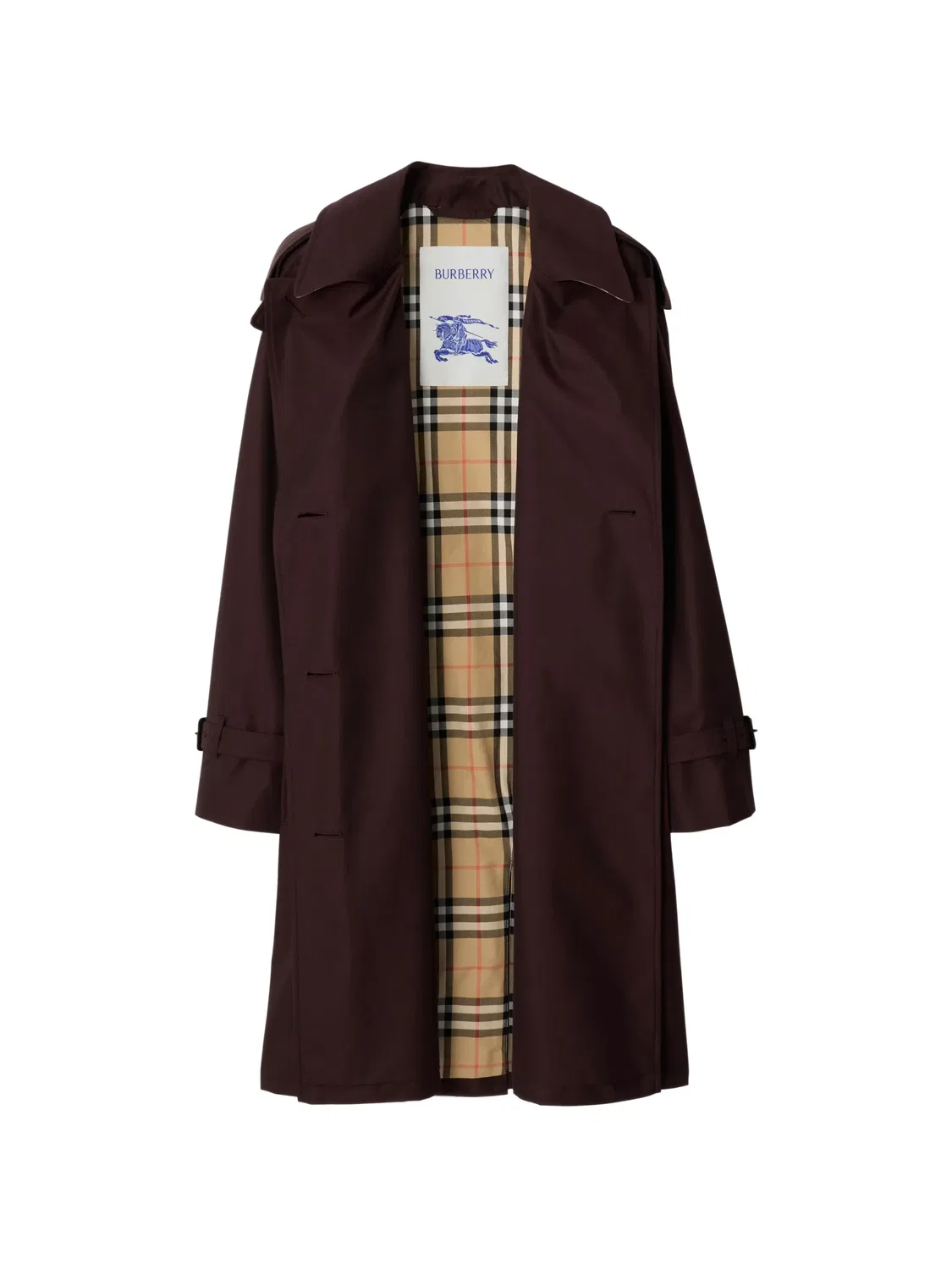 Двубортное тренч-пальто Burberry, коричневый — фото 2