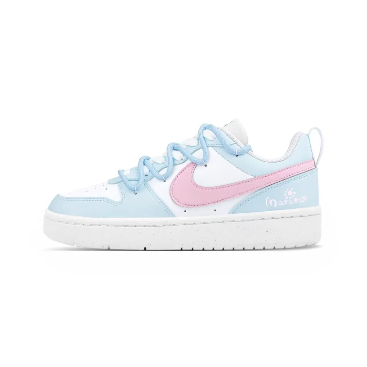 Детские кеды для скейтбординга с кожаным верхом Nike Court Borough 2, Sky Blue
