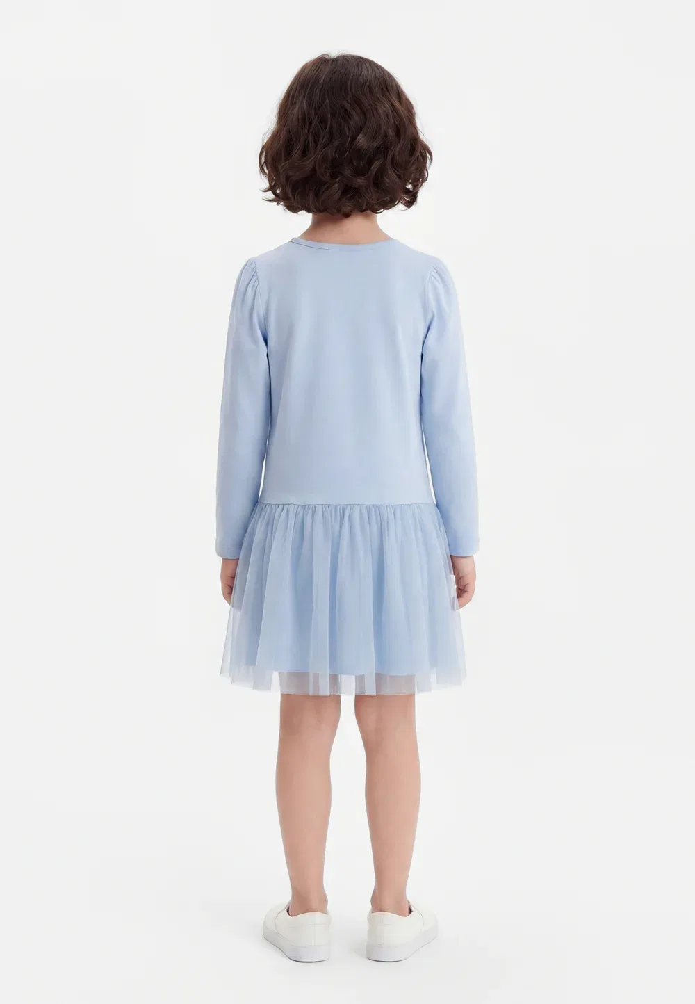 Платье Nmfjalira из замороженного хлопка - трикотажное платье Name It, Blue — фото 2