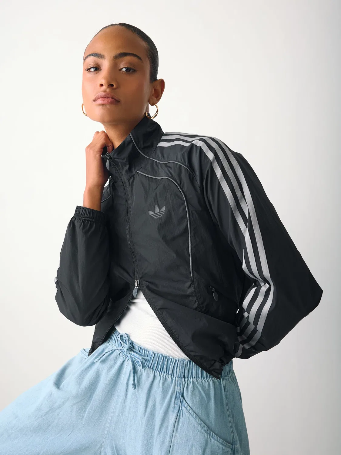 Черная тканая куртка adidas Originals Teamgeist