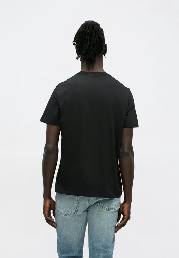 Футболка с графическим принтом в углу Calvin Klein, Black — фото 3