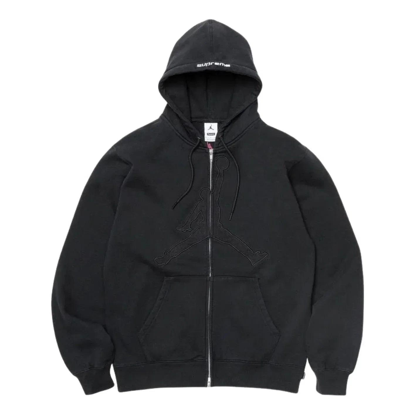 Мужское худи с капюшоном Supreme x Jordan SS26, черный
