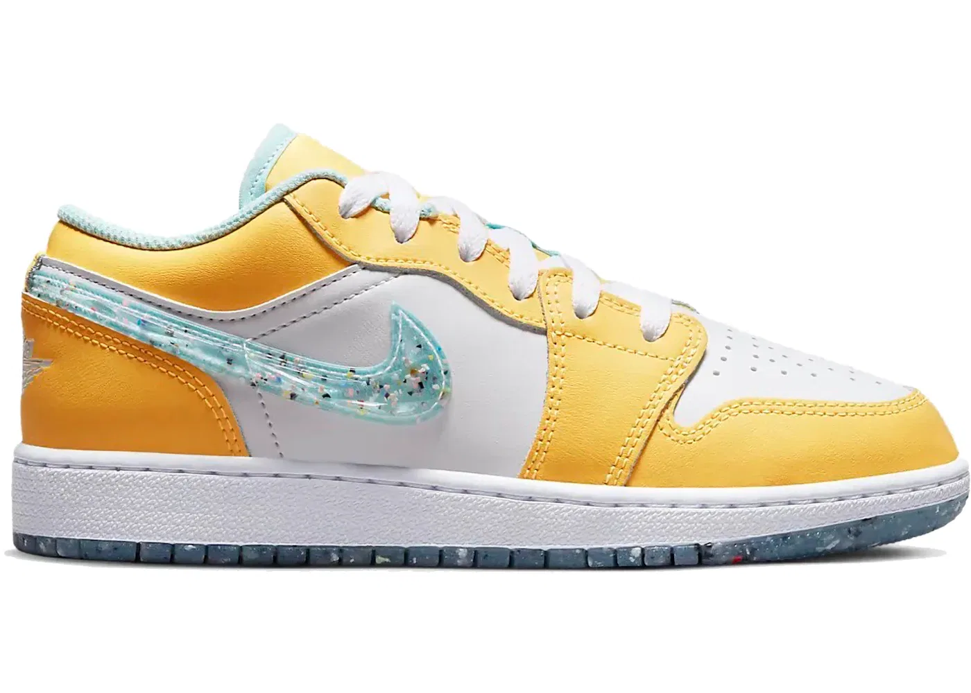 Детские кроссовки Lifestyle Jordan 1 Low SE Jordan, Citron Pulse/White/Action Green/Glacier Ice