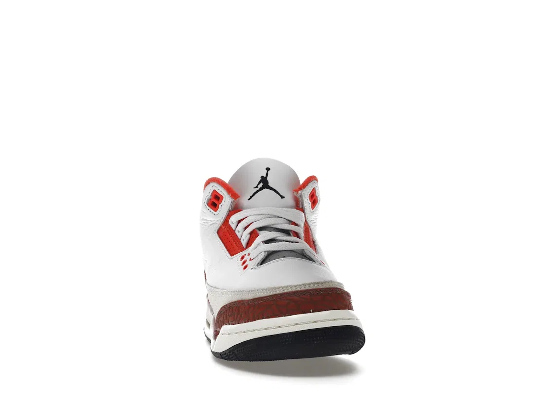 Детские кроссовки Lifestyle с принтом Jordan 3 Retro SE Jordan, White/Black/Mars Stone/Team Orange — фото 2