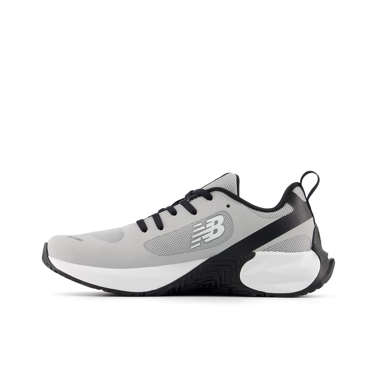 Детские кроссовки для мальчиков и девочек с сетчатым верхом FuelCell Play New Balance, Rain Cloud With Black And White — фото 3