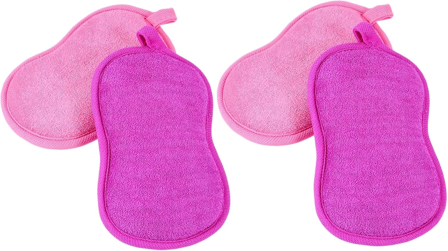 Мочалка для ванны Peanut, PACKOVE, 4 шт, 15x9.5x3 см
