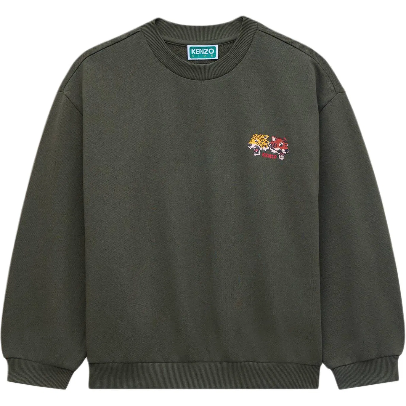 Детский свитшот с круглым вырезом Khaki KENZO