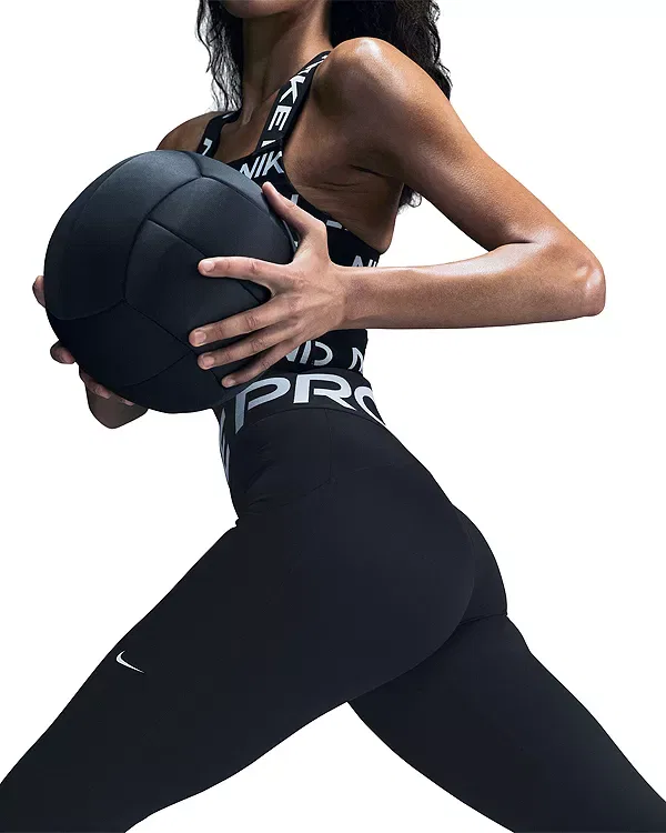 Женские брюки для фитнеса Sculpt High Rise 7/8 Pocket Tights Nike, черный — фото 3