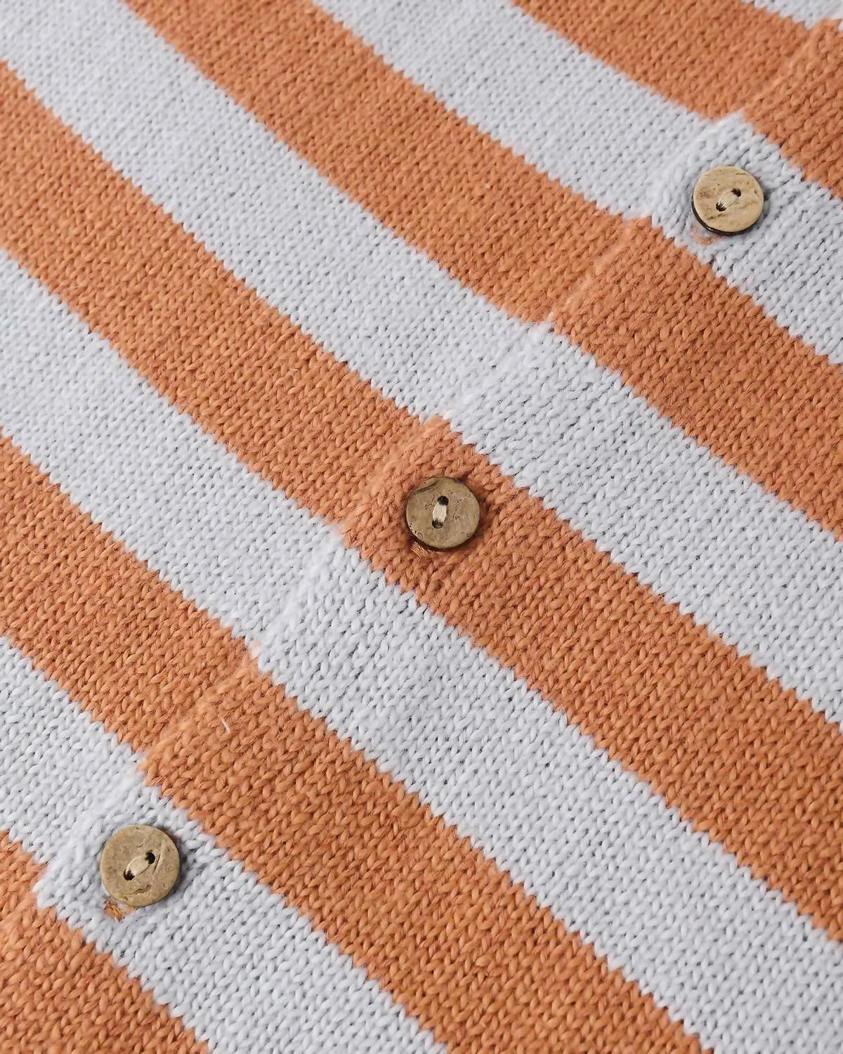 Детский боди-комбинезон вязаный с принтом Liam Knit Romper Rylee + Cru, Americana Stripe — фото 3