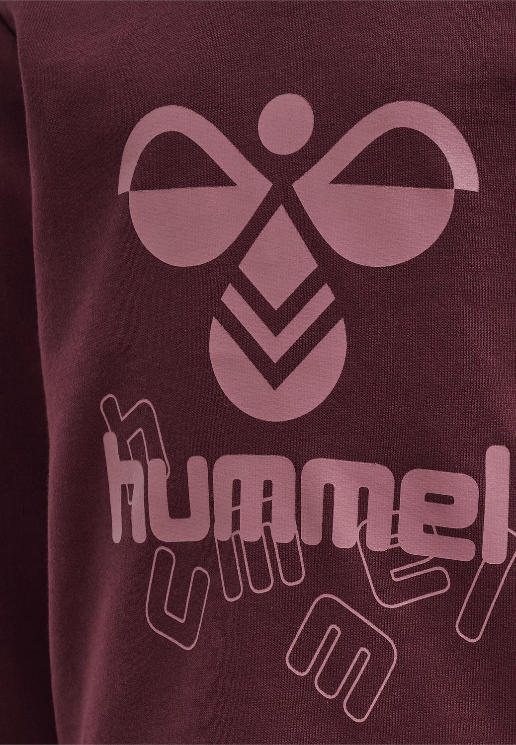 Детский свитшот с длинным рукавом Hmlspirit Hummel, Rot Bordeaux Altrosa — фото 3