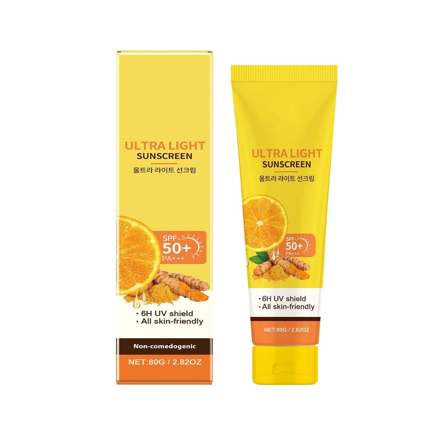 Солнцезащитный крем SPF 50, Generisch, 1 мл, Желтый — фото 3