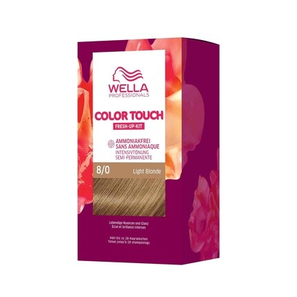 

Wella Профессиональная полуперманентная краска для волос Color Touch без аммиака для обновления цвета и покрытия седых волос - набор для корней, включающий маску для волос светло-русого цвета