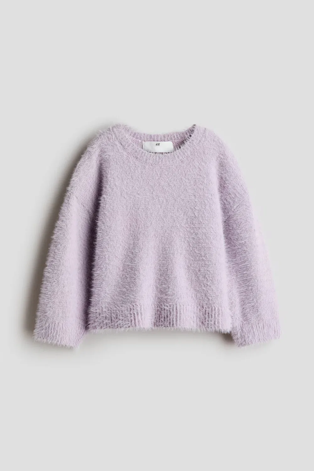 Пушистый свитер H&M, Helles Mattlila