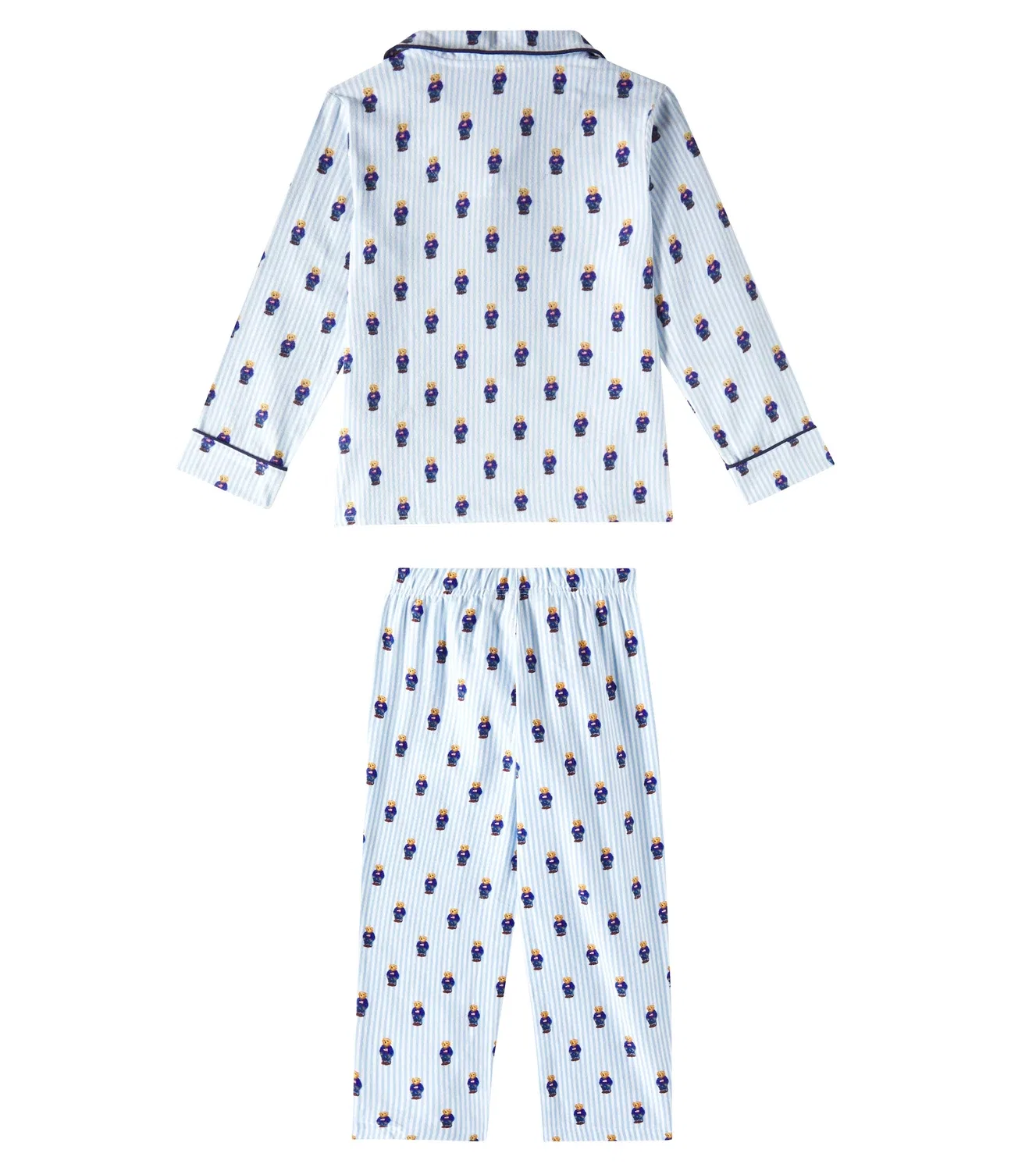 Комплект пижам из хлопка с Медведем Поло Polo Ralph Lauren Kids, голубой — фото 4