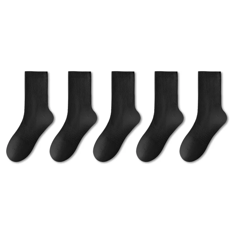 Детские носки-гольфы хлопковые 5 пар MINISO, Black