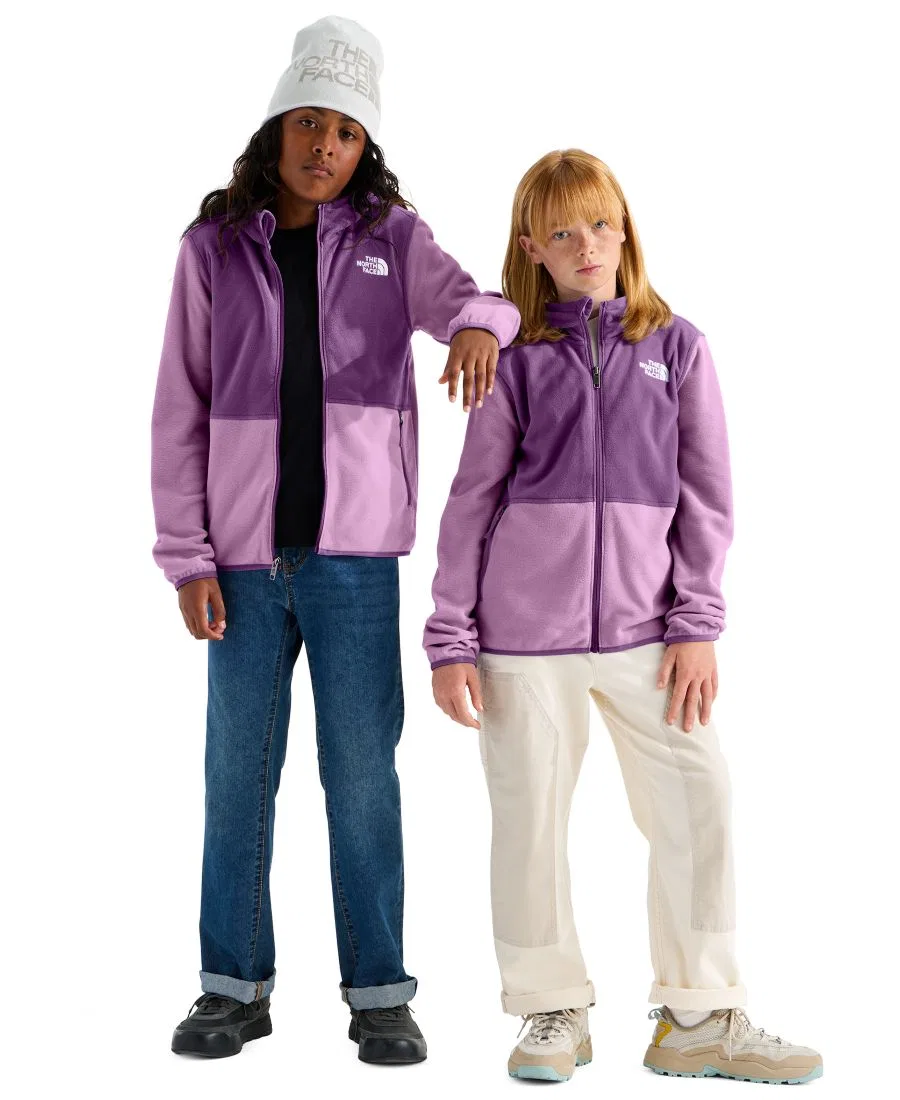 Детская куртка-худи с капюшоном Glacier Full-Zip The North Face, Hushed Lavender Chroma Purple — фото 2