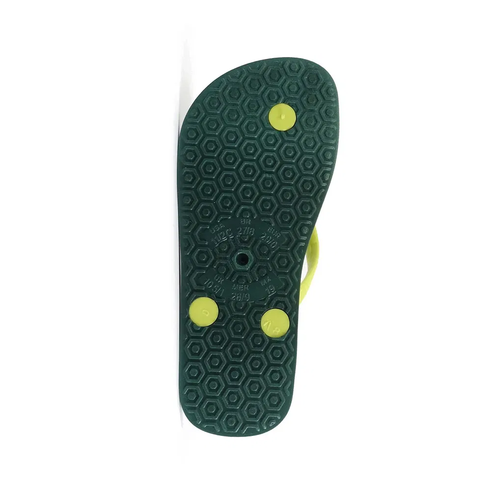 Детские вьетнамки с широкими ремешками Classic Combi Brasil NL KID Brasileras, Green — фото 2