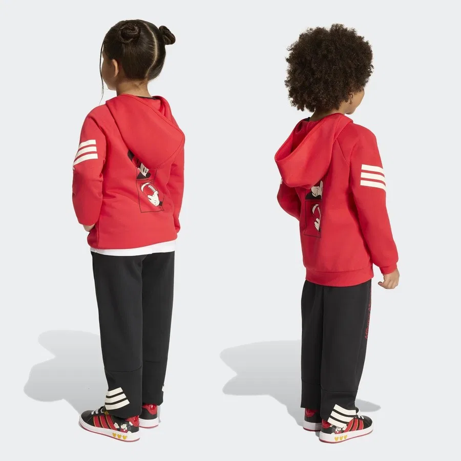 Детские спортивные штаны с принтом Disney Mickey Mouse adidas, Разноцветный — фото 2
